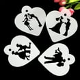 thumbnail image 2 of 4Pcs/Set DIY Wedding Cake Stencil Cake Spray Mold Decorating Print Sugar Craft, 2 of 4