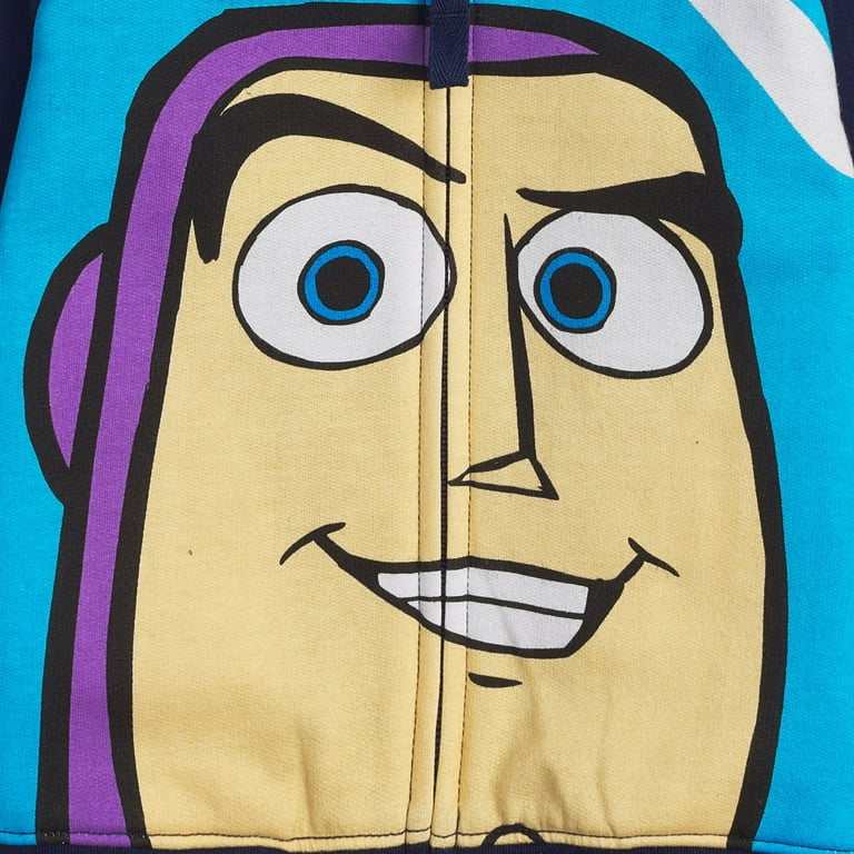 Disney Toy Story Big Face Zipper Hoodie Buzz Lightyear Woody for Toddlers Boys Buzz Navy Size 5 6 Walmart