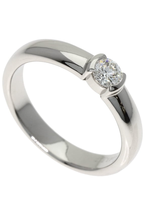 Pre-Owned Tiffany & Co. Dots Solitaire Diamond Ring, G-VS2 Clarity, Platinum PT950, Women's.