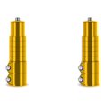 thumbnail image 2 of Youkk Aluminum Alloy Bike Stem Riser Extender Non-slip Surface Lightweight And Easy To Install Wide gold 2Set, 2 of 6