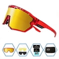 thumbnail image 3 of Gafas Deportivas de Sol Polarizadas GIEADUN para Ciclismo y Béisbol en Rojo, 3 of 4