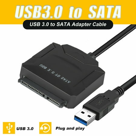 

USB to SATA Cable USB 3.0 to Hard Drive Adapter Converter for 2.5 3.5 Inch Hard Drive Disk HDD SATA III and SSD Support UASP wit