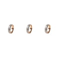 thumbnail image 2 of Anillo de diseño de tablero de ajedrez Qarigey joyería femenina elegante exquisita Oro rosa talla 8, 2 of 6