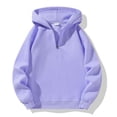 thumbnail image 5 of Quarter Zip Workout Hoodies for Men Regular Fit 1/4 Zip Pullover Workout Men Sweatshirt Long Sleeve Drawstring Hood Kangaroo Pocket Light Purple 3XL, 5 of 5