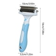 thumbnail image 2 of Deshedding Brush For Cats Effectively Loose Undercoat Hair Reduces Shedding Up To 95% Easy Grooming With Stainless Steel Comfortable Ergonomic Handle, 2 of 5