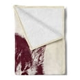 thumbnail image 2 of Cat Soft Flannel Fleece Throw Blanket, Grunge Style Illustration of a Baby Little Innocent Kitty on a Vintage Background, Cozy Plush for Indoor and Outdoor Use, 70" x 90", Maroon Cream, by Ambesonne, 2 of 5