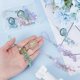 thumbnail image 3 of 9Pcs Glass & Plastic & Acrylic Mobile Straps Star Jellyfish Mixed Color 140mm 2pcs/color, 3 of 5