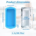 thumbnail image 2 of Large Ice Block Mold 5 Pack 2.43lbs Cubes for Cold Plunge or Cooler Reusable Silicone Ice Mold for Bath Chiller Camping Picnic, 2 of 10