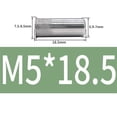 thumbnail image 2 of 10 Pieces SUS304 Countersink Head Rivet Nut Insert Rivnut Round Riveted Nuts with Knurling Sealed Insert Nutsert, 2 of 6