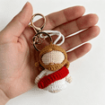 thumbnail image 3 of Religious Crochet Keychain - Mini Jesus Amigurumi Charm with Braided Strap, Portable Size, Handcrafted Design for Backpacks, Car Keys & Easter Gift, 3 of 4