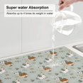 thumbnail image 5 of Zufioo Little Puppies Print Microfiber Dish Drying Mat, 18x24 Inch Water Absorbent Non-Slip Mat for Kitchen, Dining Room, Bar Counter, 5 of 7