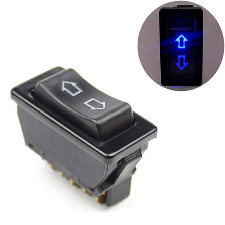 12V 20A 2 Way Momentary Electric Window Aerial Up Down Rocker Switch