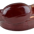 thumbnail image 2 of Original Burgundy Eel Skin Western Style Belt, 2 of 3