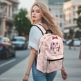 thumbnail image 4 of Psesaysky Cute Bunny Strawberry Trippy Mushroom Backpack Kids School Bag, Cartoon Butterfly Snail BookBags 4 Pcs Lunch Box Water Bottle Carrier Bag, Starry Girls Boys Large Capacity Rucksack, 4 of 7