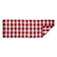 thumbnail image 2 of Red & White Buffalo Check Rag Rug 2ft 3inx6ft, 2 of 3