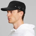 thumbnail image 4 of Army Cadet Cap for Men Women Military Flat Top Cap Unisex Basic Baseball Cap, 4 of 7