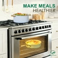 thumbnail image 2 of Chef Power 7 Pcs Ceramic Cookware Sets, Non-Stick Pots and Pans Set with Stainless Steel Handles, Dishwasher and Oven Safe, Light Blue with Light Gold Handles, 2 of 7