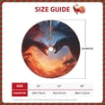 thumbnail image 2 of Defioc Red And Blue Fire Cloud Dragon for Christmas Tree Skirt Snowman Xmas Tree Skirt Farmhouse Christmas Decorations Tree Mat for Holiday Party Decor-30", 2 of 6
