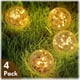 thumbnail image 1 of Globo de luz para exteriores, bola de cristal agrietada, decoración de patio, impermeable, luz blanca cálida, luz solar LED, bola solar decorativa, decoración de jardín para césped de patio, 1 of 5
