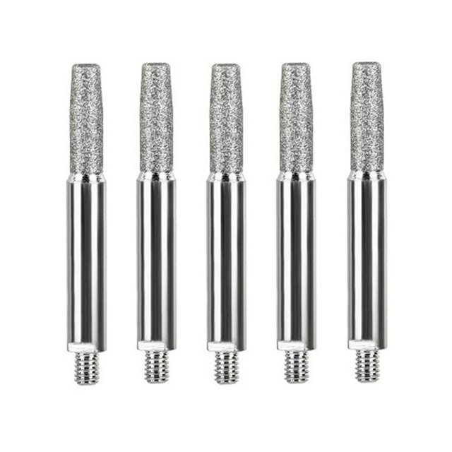 MYG 5pcs Chainsaw Sharpener Parts Diamond Coated Grinding Head Cylindrical Burr