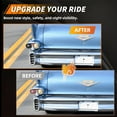 thumbnail image 7 of 2PCS Smoked Lens Rear Bumper Tail Light Rear Light Brake Lights Backup Lights Reverse Light Turn Signal Light For 1958 Cadillac Commercial Chassis/Cadillac DeVille No bulb/Socket Included, 7 of 7