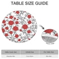 thumbnail image 6 of Round Fitted Tablecloth with Elastic Edges Fits 36"-44" Round Tables Pioneer Colorful Floral Waterproof Table Cover Washable Indoor and Outdoor for Party Kitchen Dinner Banquet Patio Picnic, 6 of 7