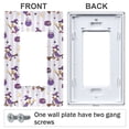 thumbnail image 3 of Yayeee Rocker Switch Wall Plate 2-Gang 4.7"x4.6" Home Decorative Outlet Cover, Purple Halloween Gooses, 3 of 6