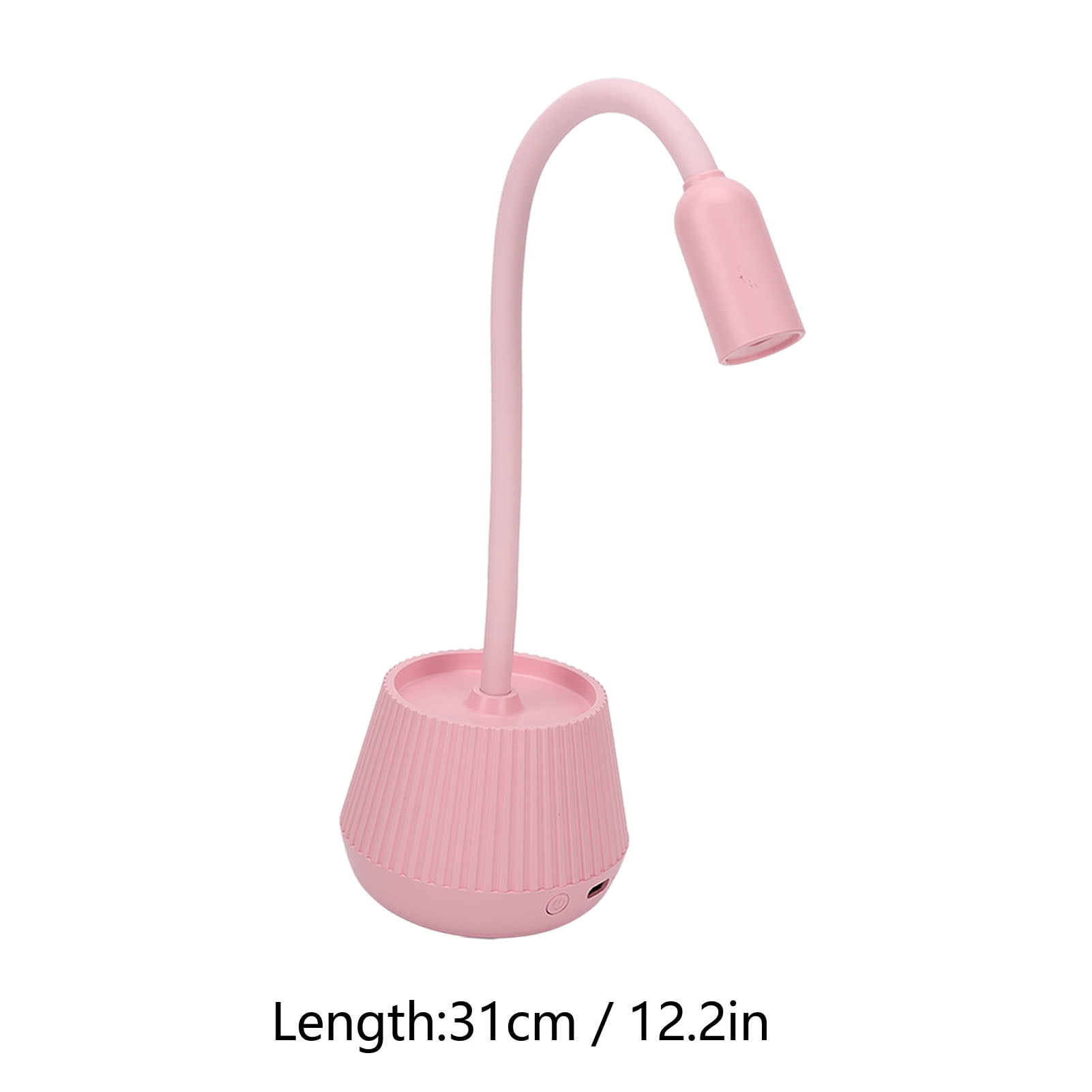 Gooseneck UV Nail Light Fast Drying 2 Gears Timing Gooseneck Manicure Table Lamp for Beauty Salon Pink