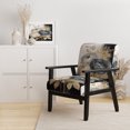 thumbnail image 2 of Designart "Blue Modern Floral Pattern" Upholstered Traditional Accent Chair and Floral & Botanical Arm Chair - Multiple Color & Pattern, 2 of 7