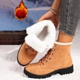 thumbnail image 3 of Bixock Boots for Women Fleece Lined Thick Warm Snow Boots Large Size Round Toe Slip On Warm Comfortable Fall Winter Outdoor Women Shoes, 3 of 8