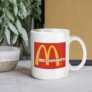 White Mug Fad McDonald Wordmark