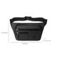 thumbnail image 3 of Riñonera deportiva para hombre | Bandolera ajustable | Riñonera multicapa impermeable para correr | Riñonera ligera y ergonómica para viajes y fitness al aire libre, 3 of 5