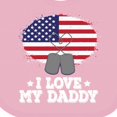 thumbnail image 4 of Inktastic I Love My Daddy Military Son Daughter Boys or Girls Baby Bib, 4 of 4