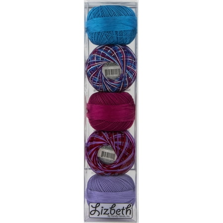UPC: 0769826610021 | Handy Hands Lizbeth Specialty Pack Cordonnet Cotton Size 10-Ocean Sunset Assortment 5/Pkg