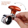 thumbnail image 3 of Car Steering Wheel Suicide Spinner Knob Auxiliary Booster Aid Control Handle Black Brown Universal, 3 of 6