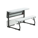 Your Zone Folding Kid's Picnic Activity Table for Ages 3-8, White - Walmart.com