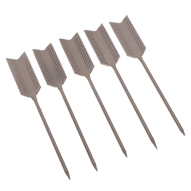 5 / paquetes de palillos de cóctel de material acero inoxidable, palillos de cóctel para , bar, comida, fruta, decoración, vino Negro Macarena Selecciones de cócteles de acero inoxidable