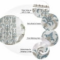 thumbnail image 6 of Blue Tan Flower Waterproof Fabric Shower Curtain,Abstract Vintage Ethnic Tribal Boho Waterproof Fabric Shower Curtain for Bathroom Curtains Bathtubs Hotel Shower Curtains with 12 Hooks Long 72x78in, 6 of 8