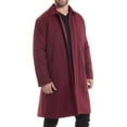 thumbnail image 6 of Alpine Swiss Mens Zach Knee Length Jacket Top Coat Trench Wool Blend Overcoat, 6 of 7