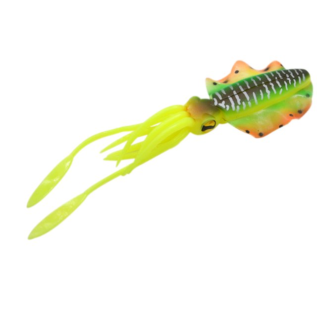Equipo Pesca Señuelo Suave Calamar 15cm Luminosa en Cebo Wobbler Simulación