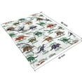 thumbnail image 4 of White Cartoon Dinosaurs Names Pattern Blanket,Comfortable Soft Flannel Throw Blanket,All Season,Warm Lightweight Blankets for Sofa Bed Couch Living Room Chair,60"x80", 4 of 4