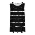 thumbnail image 5 of AherBiu Plus Size Tank Tops for Women Striped Crewneck Sleeveless Summer Casual Loose Tunic Top Tees Shirts, 5 of 6