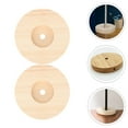 thumbnail image 4 of EeaseCA 2pcs Round Wooden Table Lamp Base DIY Wood Lamp Base Light Parts Stand, 4 of 9