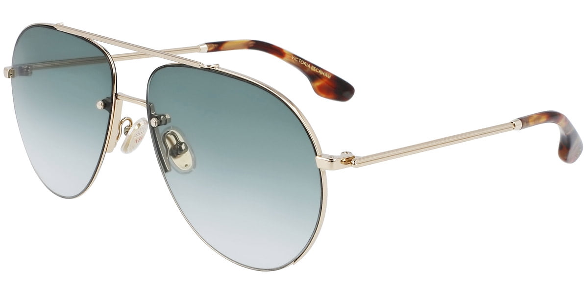 Victoria Beckham Aviator Sunglasses with blue gradient Lenses Victoria Beckham Aviator w/ Gradient Lens – Eyedictive main image 4