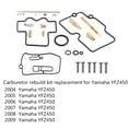 thumbnail image 4 of Carburetor Carb Repair Rebuild Kit Replacement for Yamaha YFZ450 2004 2005 2006 2007 2008 2009, 4 of 4