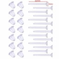 thumbnail image 2 of Qisuw 100Pcs Invisible Plastic Earrings Blank Pins Stud Tiny Head Earring Posts and Back Jewelry Findings DIY Supplies, 2 of 13
