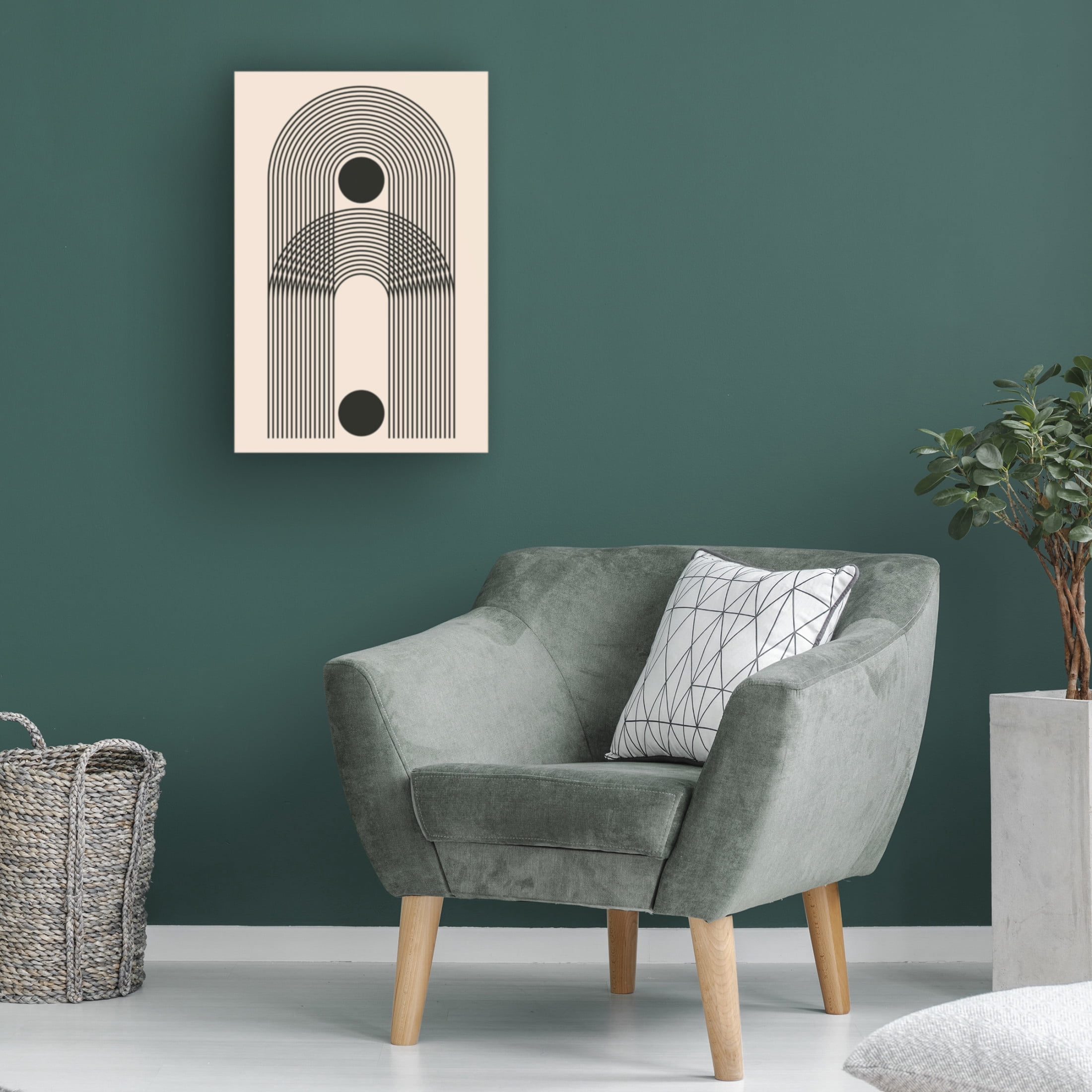 Trademark Fine Art jay stanley Black Boho Vibe Series 3 Canvas Wall Art