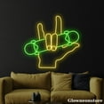 thumbnail image 4 of Glowneon Skate Boarding Neon Sign, I Love You Symbol Sign, Skate Boarding Sign, Skate Club Decor, 4 of 5