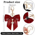 thumbnail image 2 of 4 llaveros con dijes de 4 colores: corazón, negro, rojo, blanco y verde, para mujer, llavero, bolso, decoración de coche, regalo, manualidades, accesorios., 2 of 6