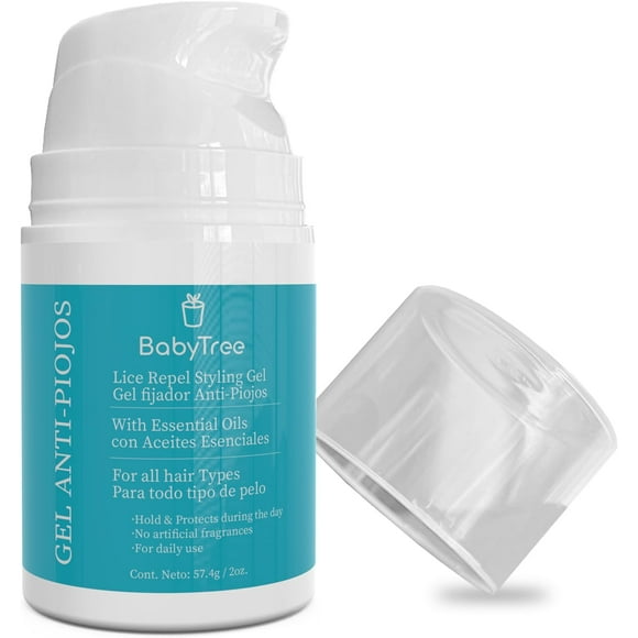 Gel Fijador de Pelo Anti-Piojos BabyTree - Fórmula Natural para Niños y Bebés con Aceites Esenciales (57.4g)